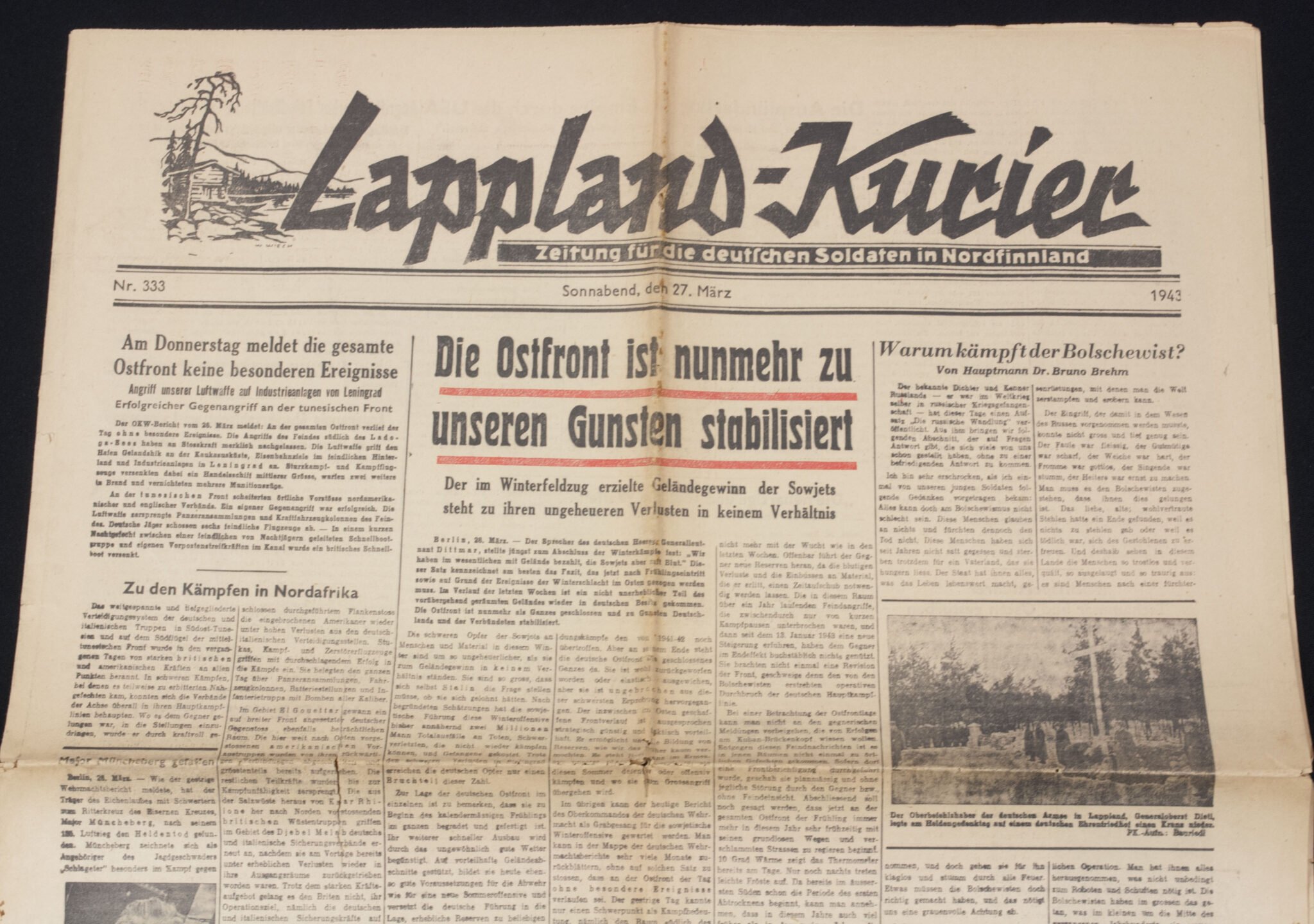 (Newspaper) Lapland-Kurier – Zeitung für die deutschen Soldaten in Nordfinnland 1943 — image 2