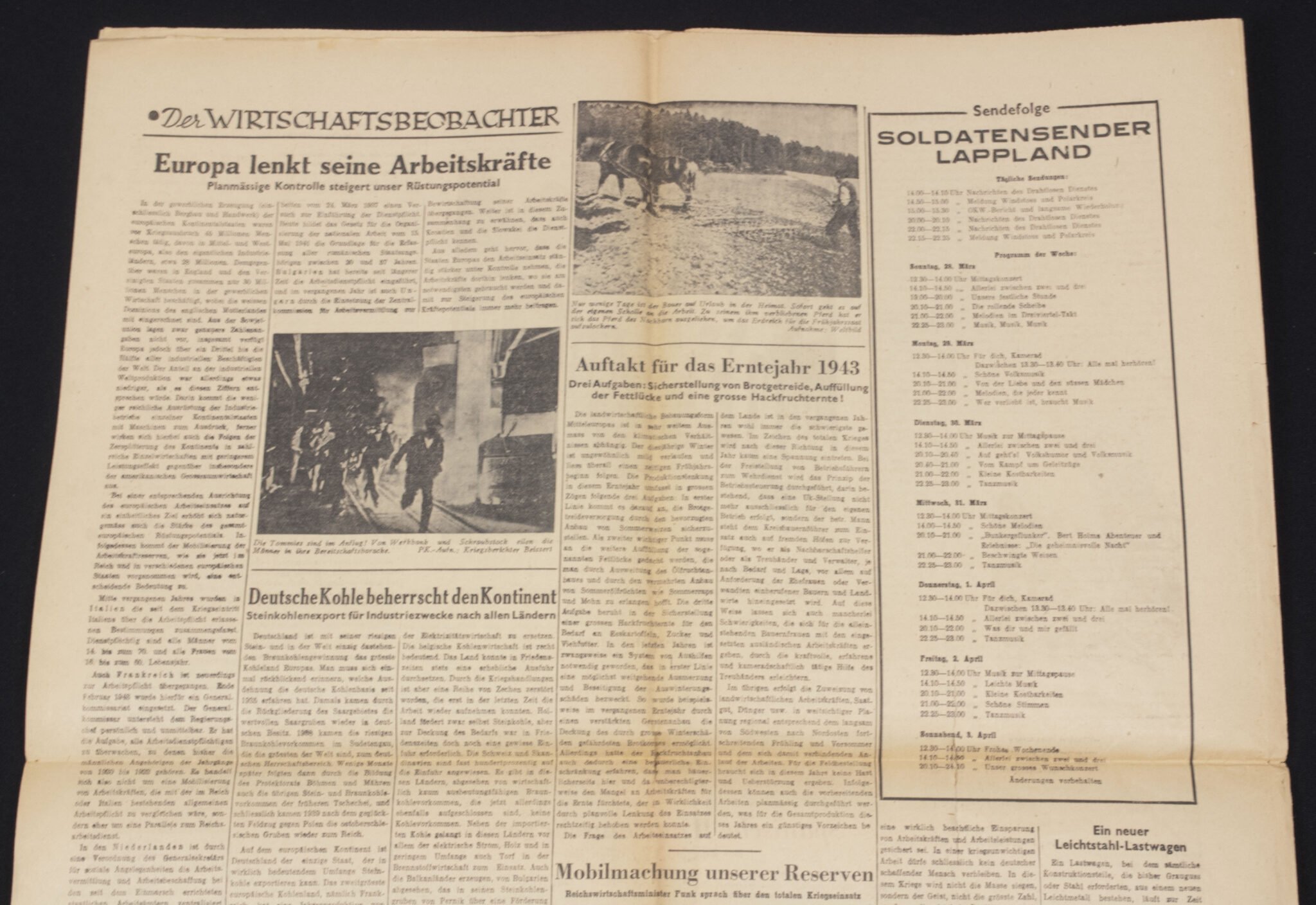 (Newspaper) Lapland-Kurier – Zeitung für die deutschen Soldaten in Nordfinnland 1943 — image 9