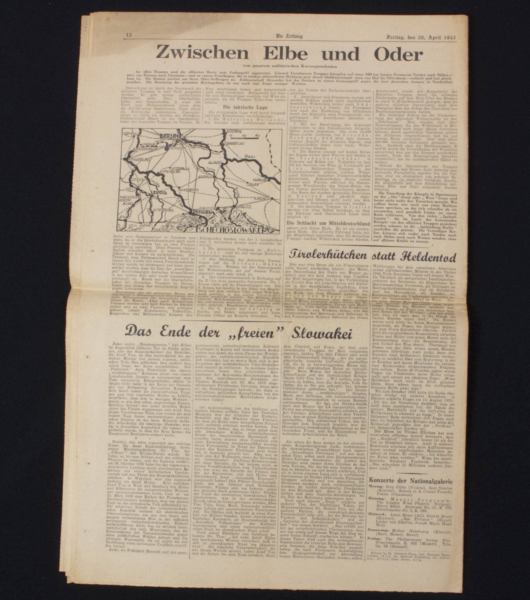 (Newspaper) Die Zeitung Londoner Deutsches Wochenblatt 20 April 1945 — image 12