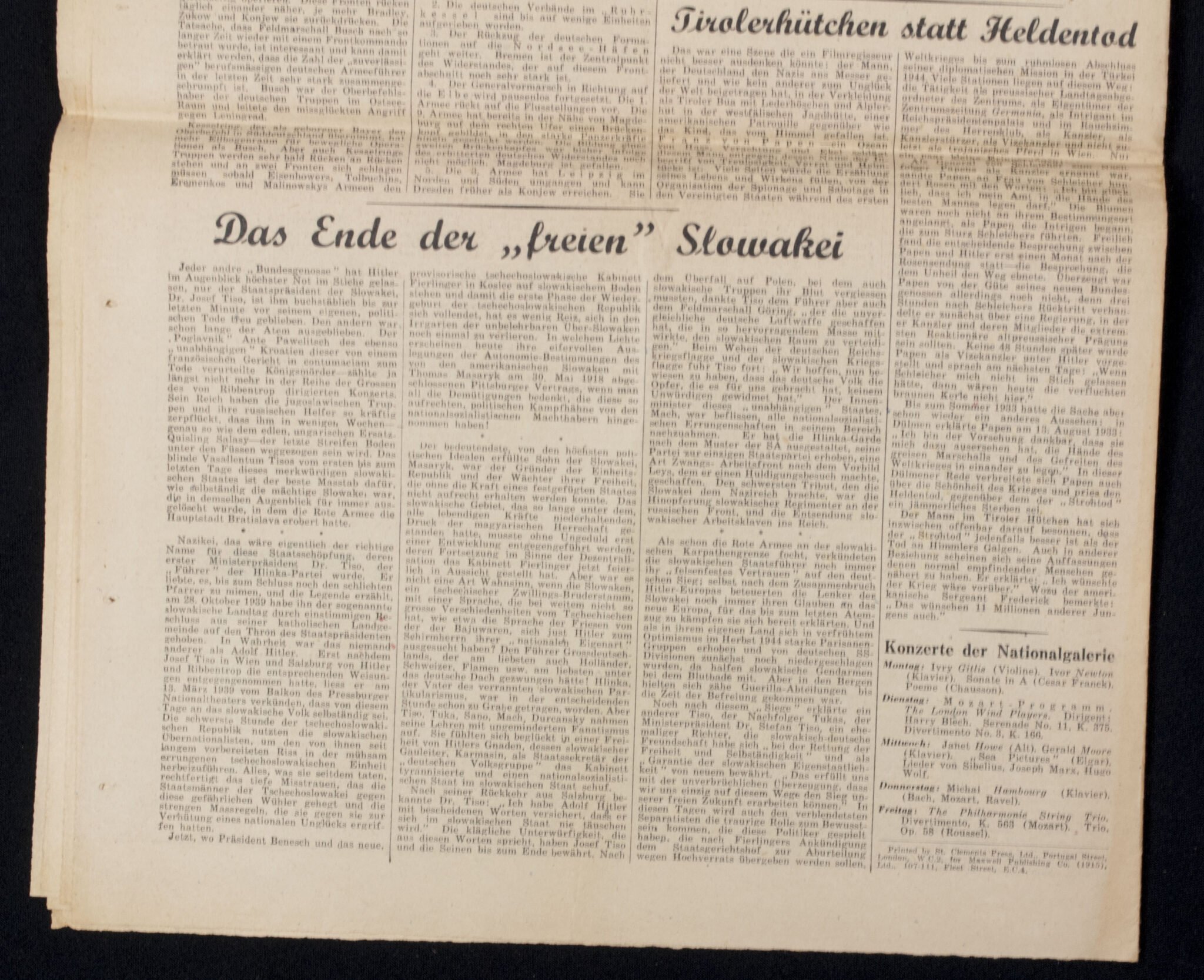 (Newspaper) Die Zeitung Londoner Deutsches Wochenblatt 20 April 1945 — image 13