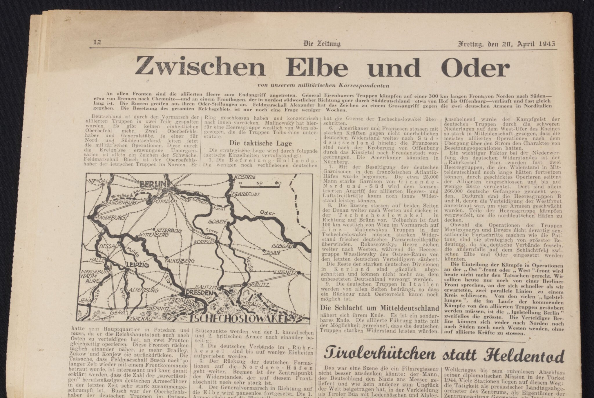 (Newspaper) Die Zeitung Londoner Deutsches Wochenblatt 20 April 1945 — image 14