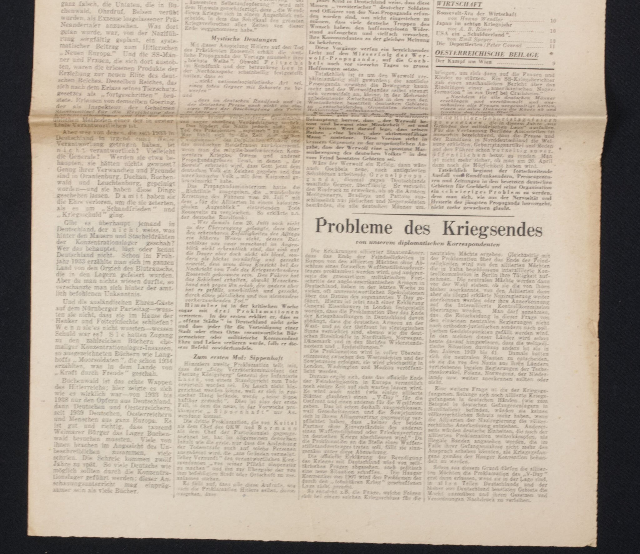 (Newspaper) Die Zeitung Londoner Deutsches Wochenblatt 20 April 1945 — image 3