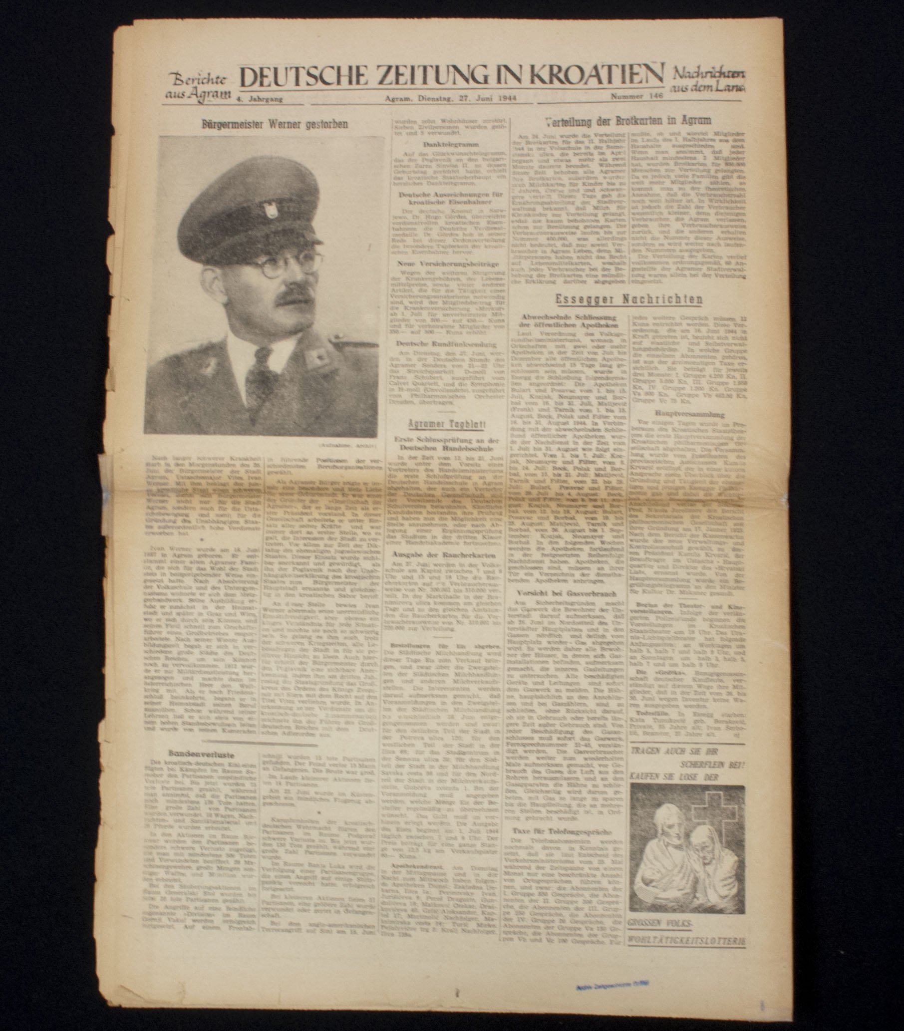 (Newspaper) Deutsche Zeitung in Kroatien 1944 — image 10