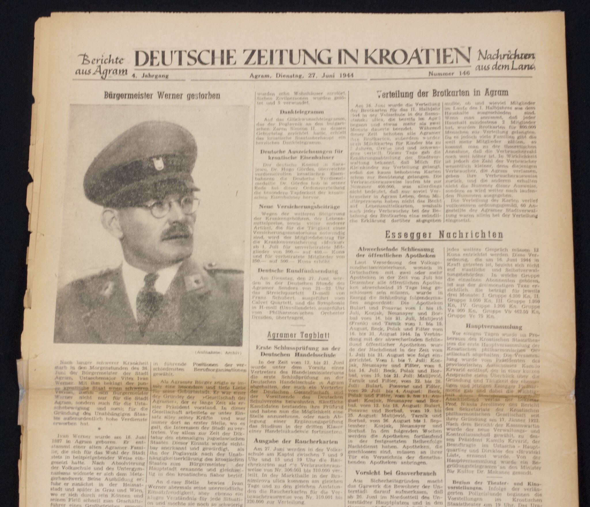 (Newspaper) Deutsche Zeitung in Kroatien 1944 — image 11