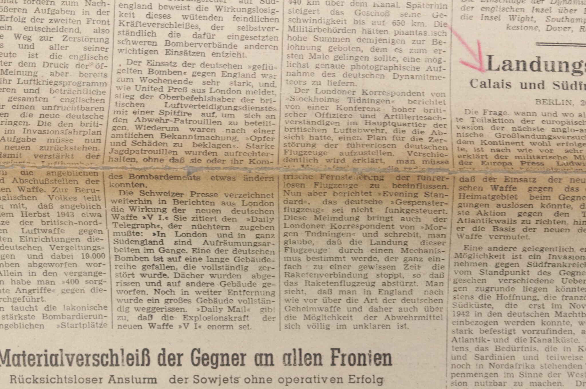 (Newspaper) Deutsche Zeitung in Kroatien 1944 — image 5