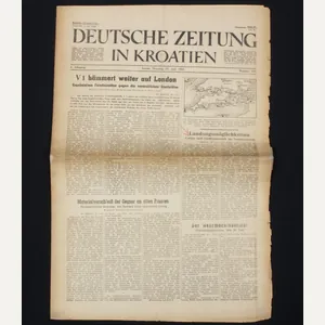 (Newspaper) Deutsche Zeitung in Kroatien 1944