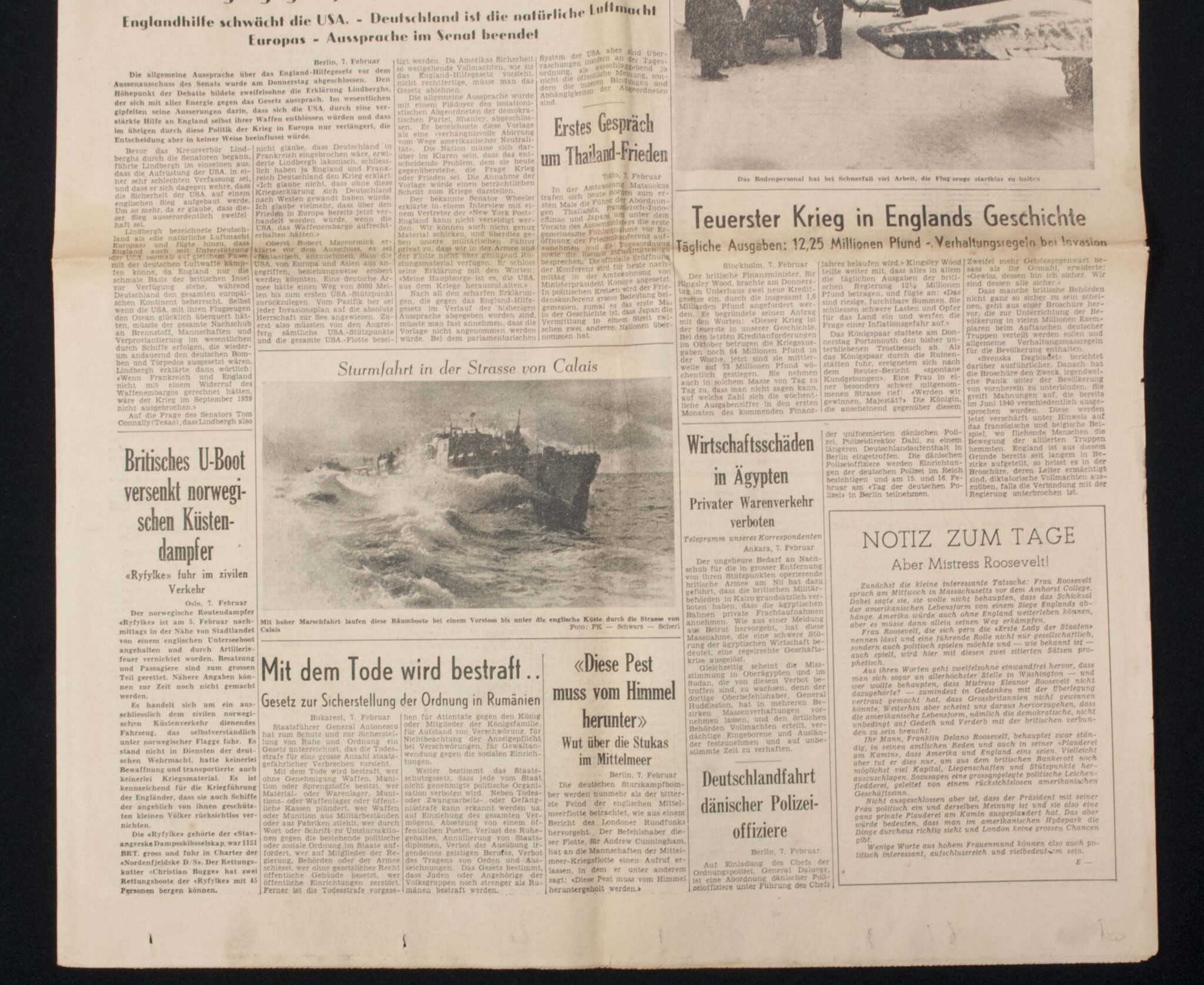 (Newspaper) Deutsche Zeitung in Norwegen 9. Februar 1941 — image 3