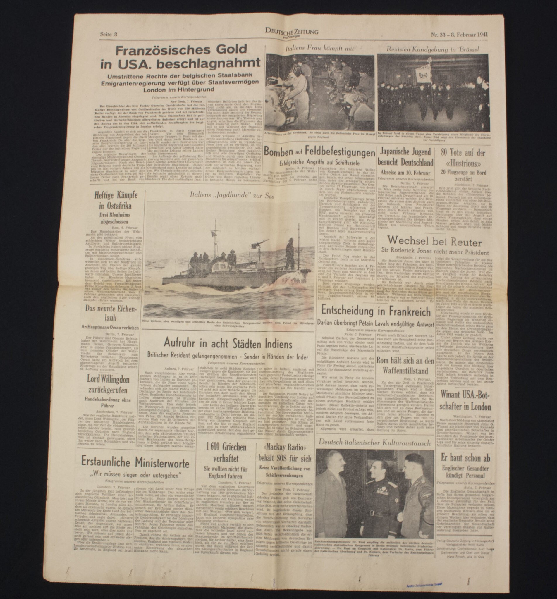(Newspaper) Deutsche Zeitung in Norwegen 9. Februar 1941 — image 7