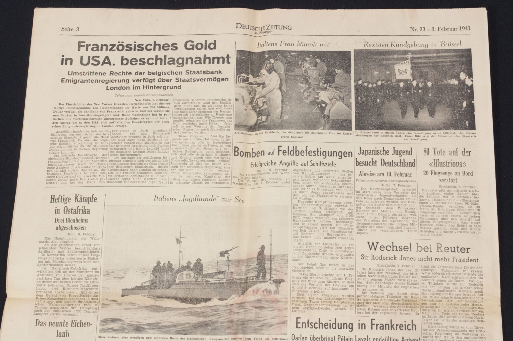 (Newspaper) Deutsche Zeitung in Norwegen 9. Februar 1941 — image 8