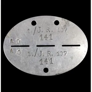 Erkennungsmarke (EKM) 1./I.R.107 AO 141