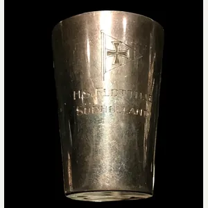 Silver 'Schnappsbecher' Flussräumflottille Niederlande – H. S. Flotille Süd Holland