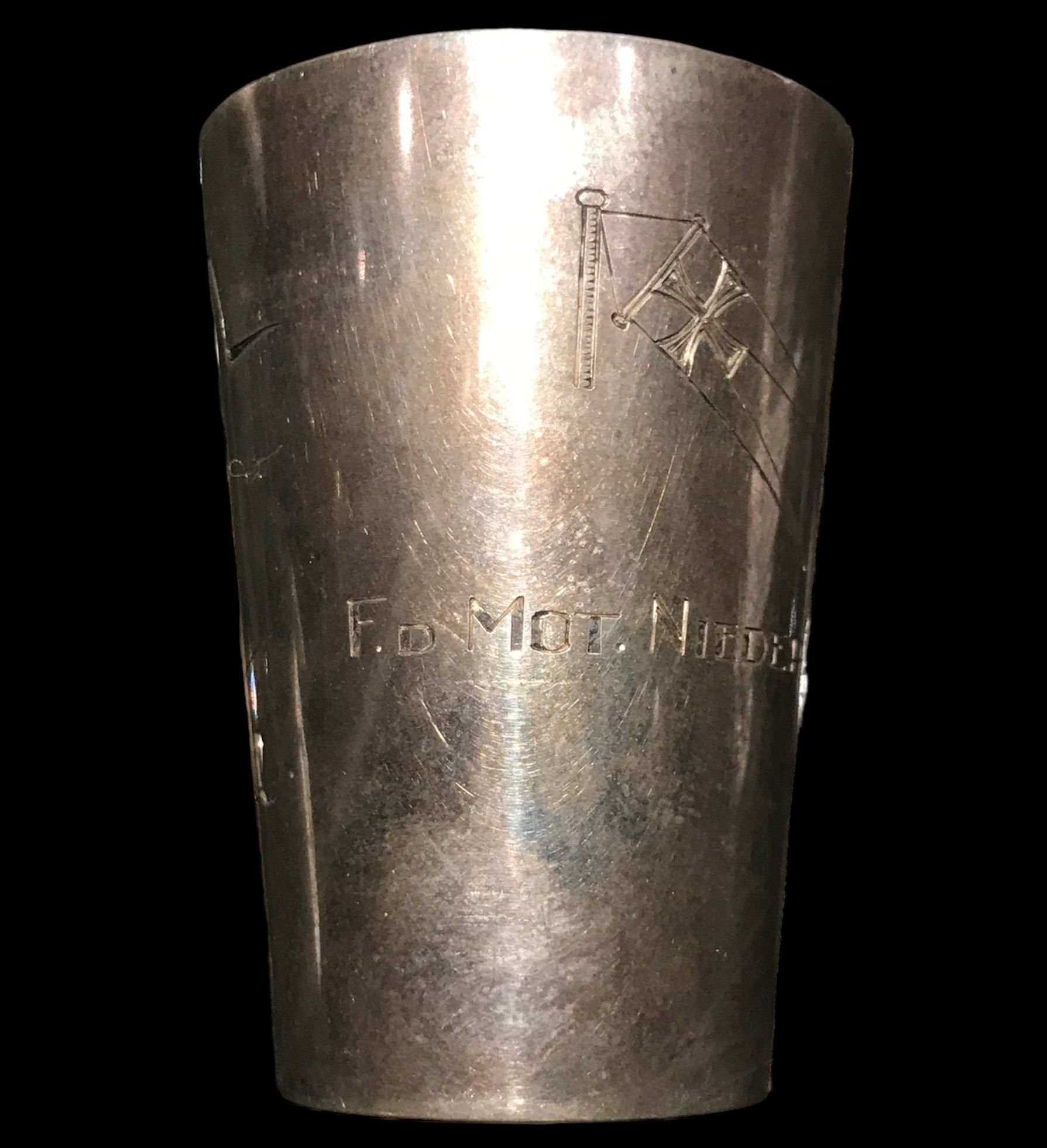 Silver 'Schnappsbecher' Flussräumflottille Niederlande – Führer der Motorbootsverbände Niederlande (F. d. Mot.) — image 2