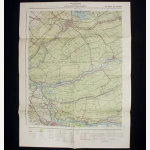 Truppenkarte 38 West Gorinchem (Stamped SS-Polizei Regiment 3)