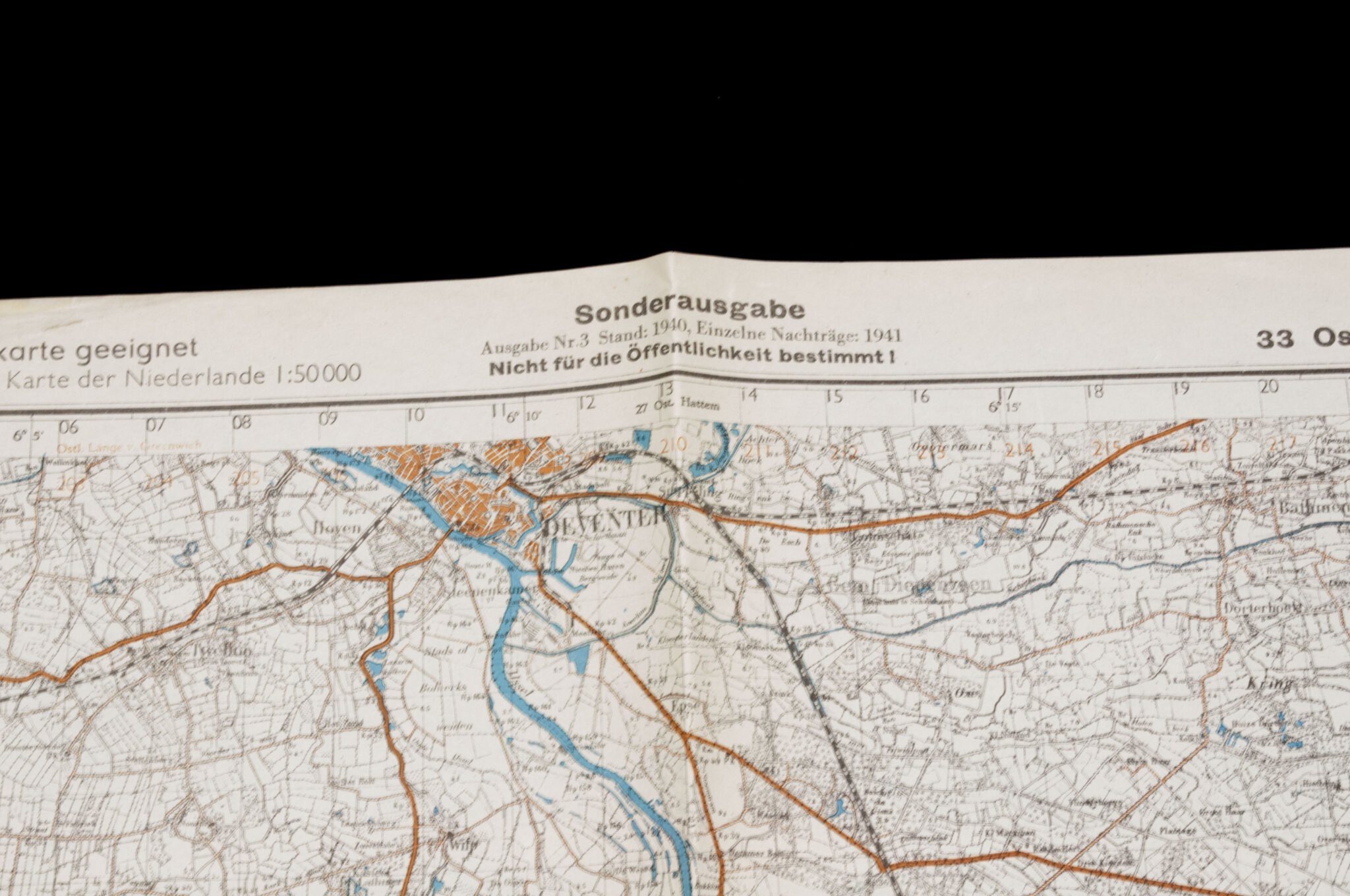 Deutsche Heereskarte Sonderausgabe 33. Ost. Zutphen (1941) — image 2