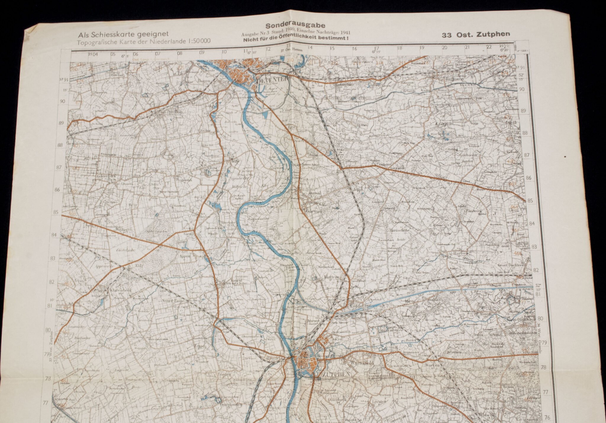 Deutsche Heereskarte Sonderausgabe 33. Ost. Zutphen (1941) — image 3