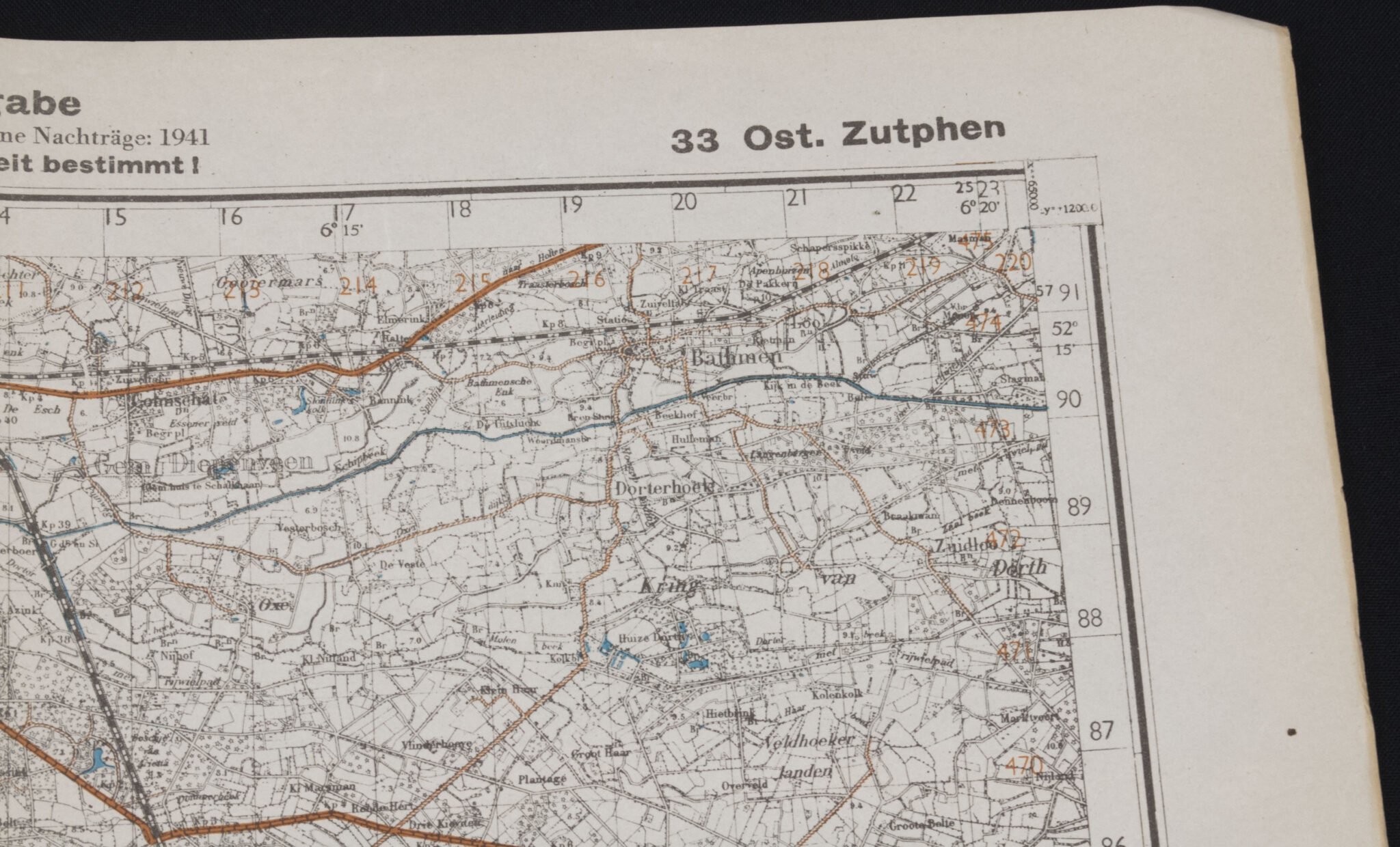 Deutsche Heereskarte Sonderausgabe 33. Ost. Zutphen (1941) — image 4