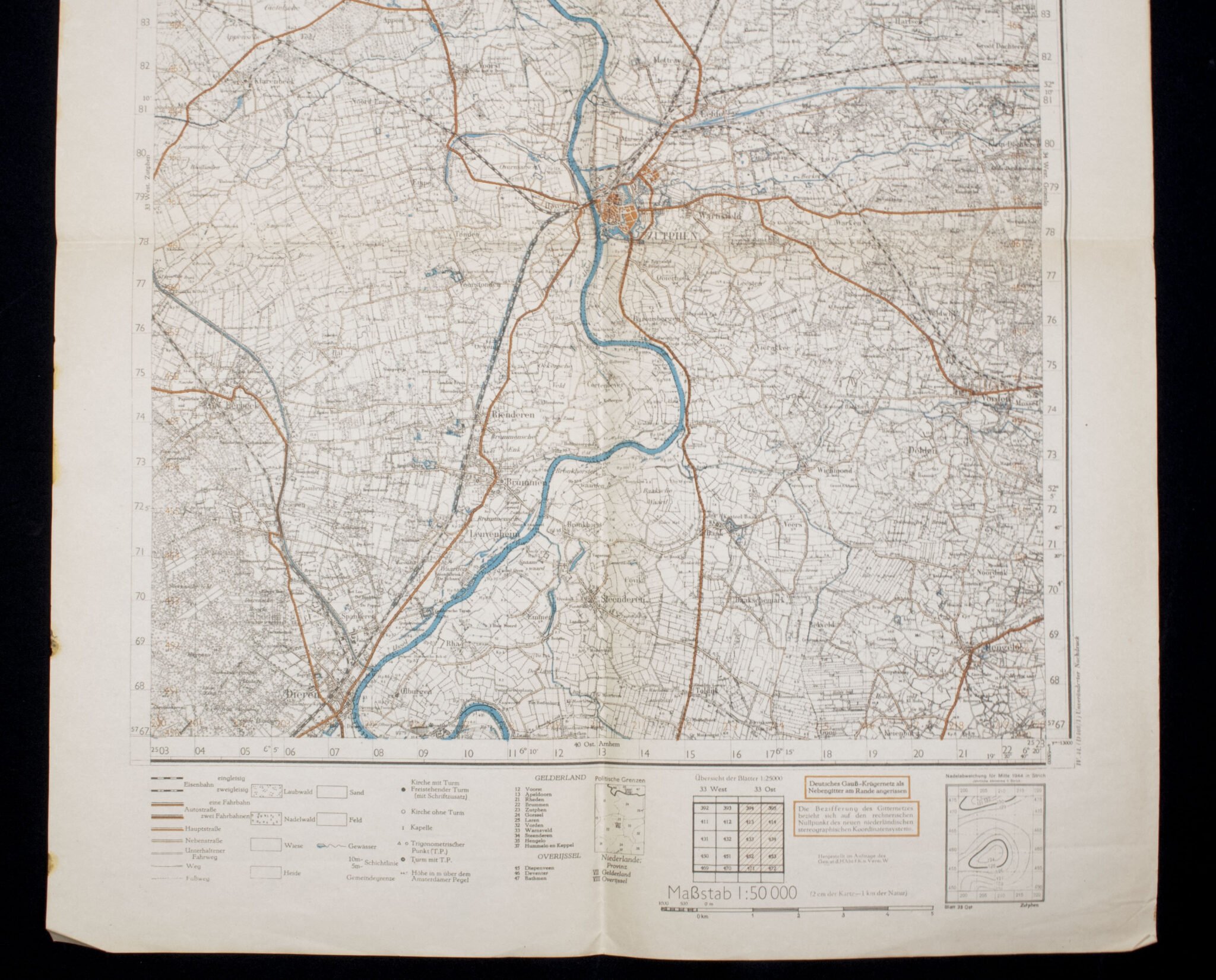 Deutsche Heereskarte Sonderausgabe 33. Ost. Zutphen (1941) — image 5