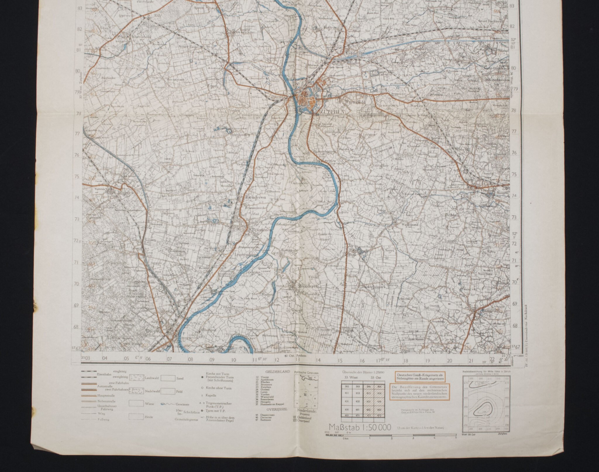 Deutsche Heereskarte Sonderausgabe 33. Ost. Zutphen (1941) — image 6
