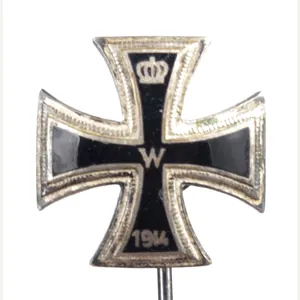 WWI Iron Cross enameled stickpin