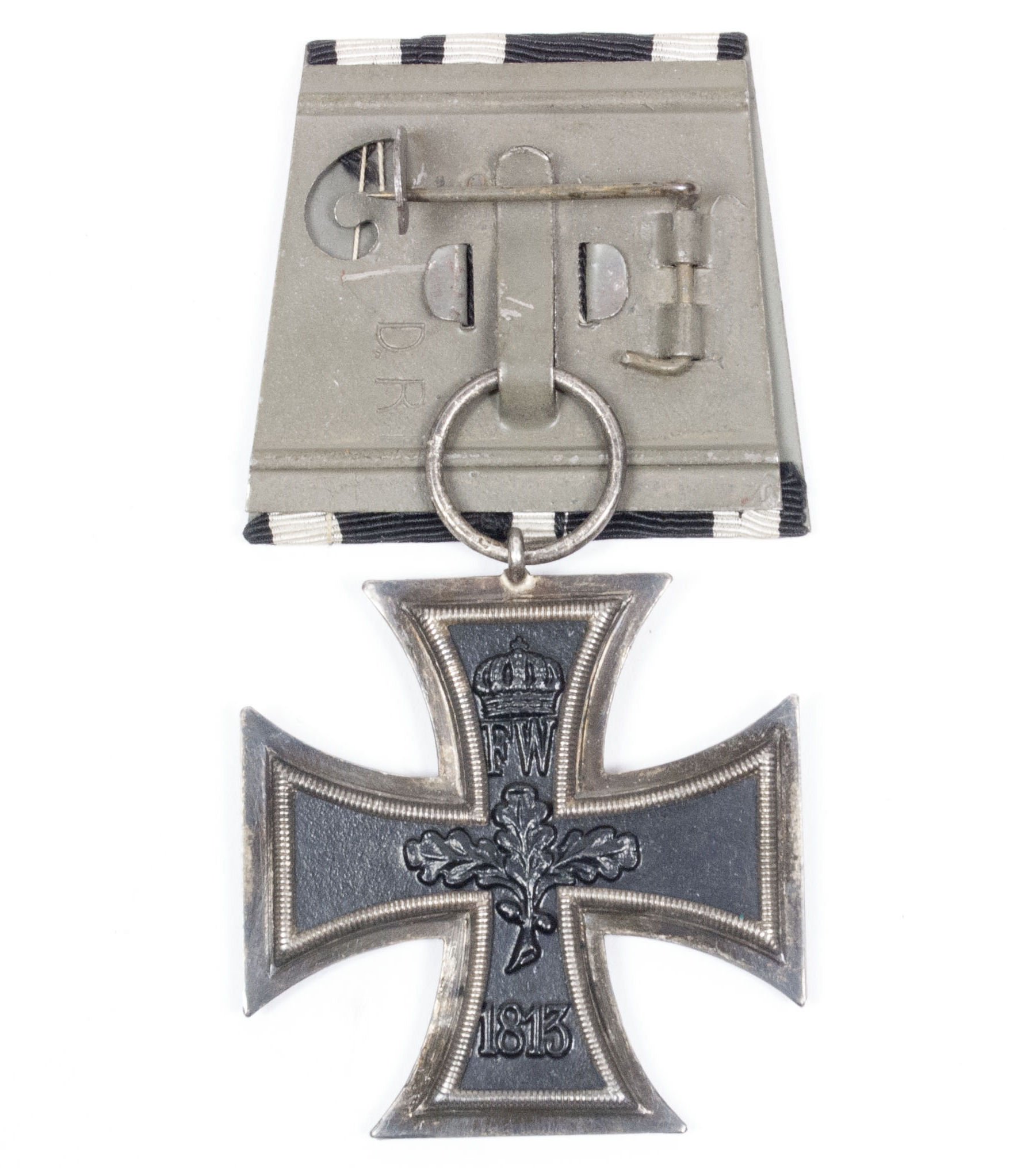 WWI Iron Cross second Class (EK2) Einzelspange / single ribbon + awarding document from 7. Kompagnie Rs-Inf.-Regt. Nr. 55 — image 3