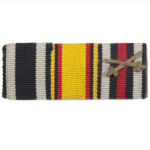 WWI Reuss feldpange/Bandspange Ek2, Reuss verdienstmedaille, Frontkämpfer Ehrenkreuz