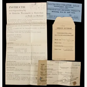 Gemeente Rotterdam tewerkstelling Duitsche Weermacht Rotterdam en Hoek van Holland …