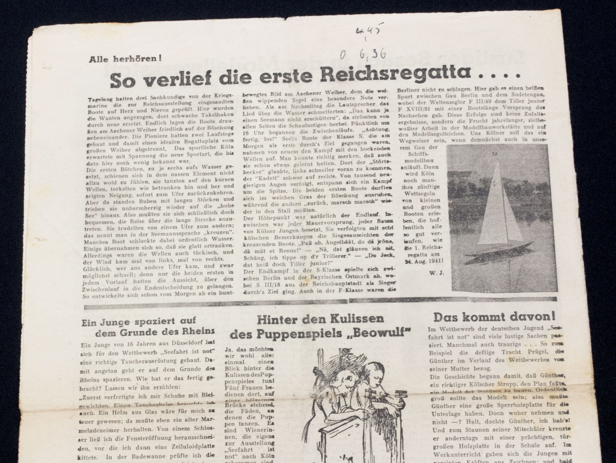 (Newspaper) Rundum die Ausstellung 'Seefahrt ist Not' September 1941 – Nr.1 — image 6