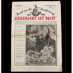 (Newspaper) Rundum die Ausstellung 'Seefahrt ist Not' September 1941 – …