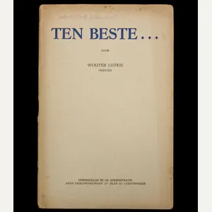 (Brochure) Wouter Lutkie – Ten Beste… (1945)