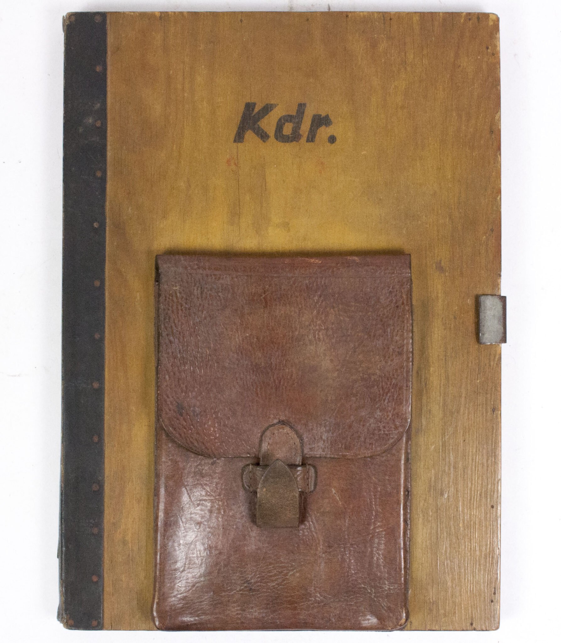 Named (!) Wooden map plotting board Panzer-Brigade 107 KDR. (Battle of Overloon and Market Garden) – RARE — image 2