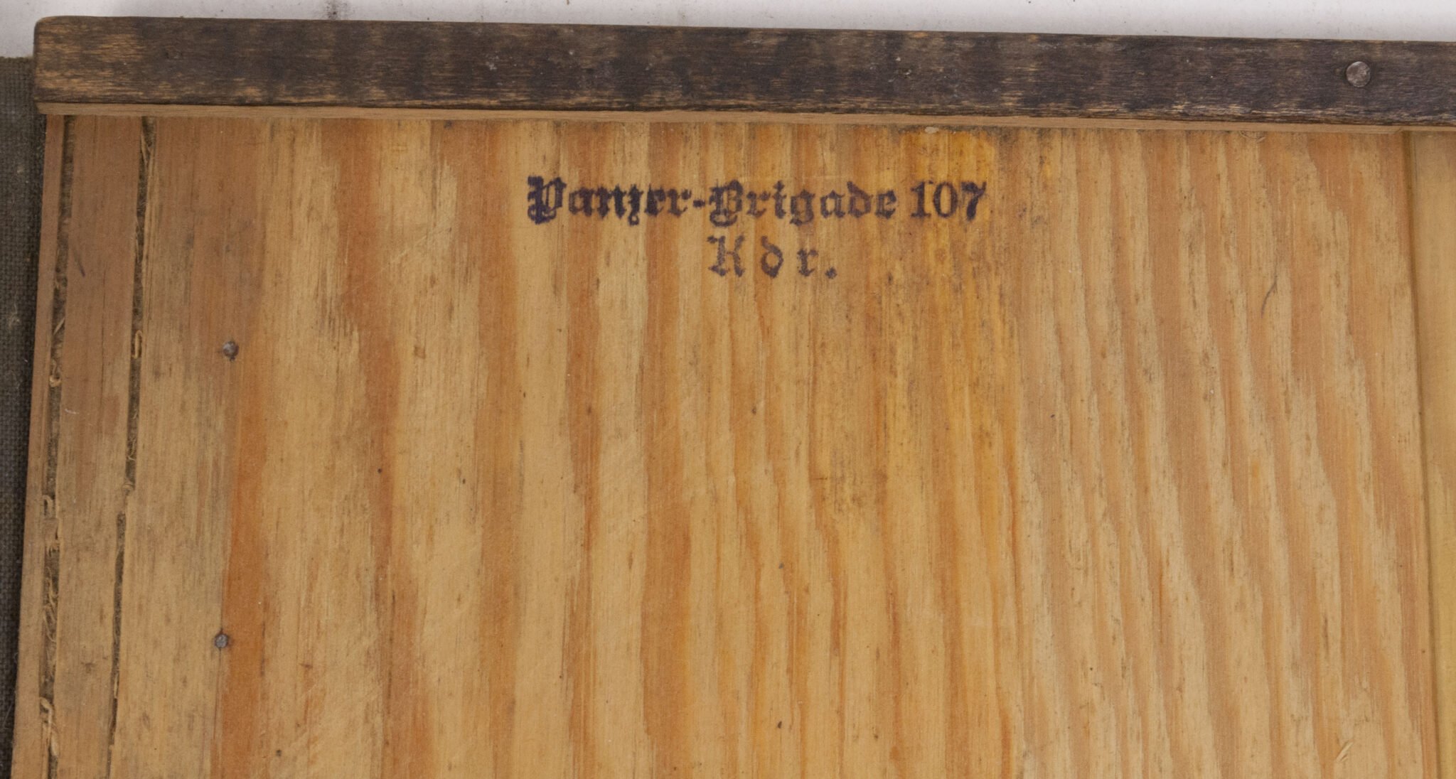 Named (!) Wooden map plotting board Panzer-Brigade 107 KDR. (Battle of Overloon and Market Garden) – RARE — image 28