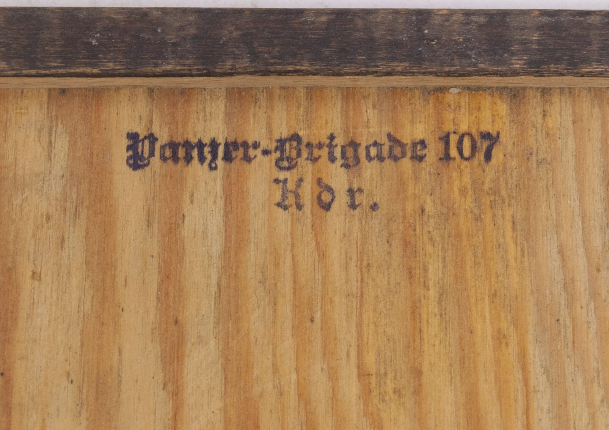 Named (!) Wooden map plotting board Panzer-Brigade 107 KDR. (Battle of Overloon and Market Garden) – RARE — image 29