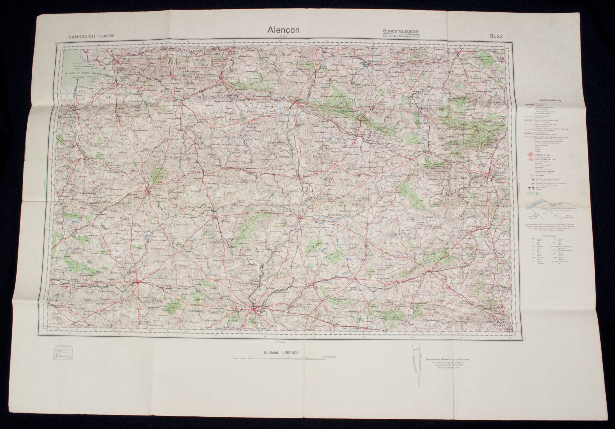 Named (!) Wooden map plotting board Panzer-Brigade 107 KDR. (Battle of Overloon and Market Garden) – RARE — image 52