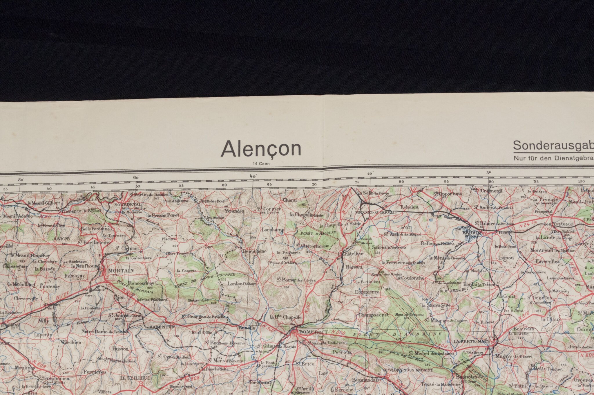 Named (!) Wooden map plotting board Panzer-Brigade 107 KDR. (Battle of Overloon and Market Garden) – RARE — image 54