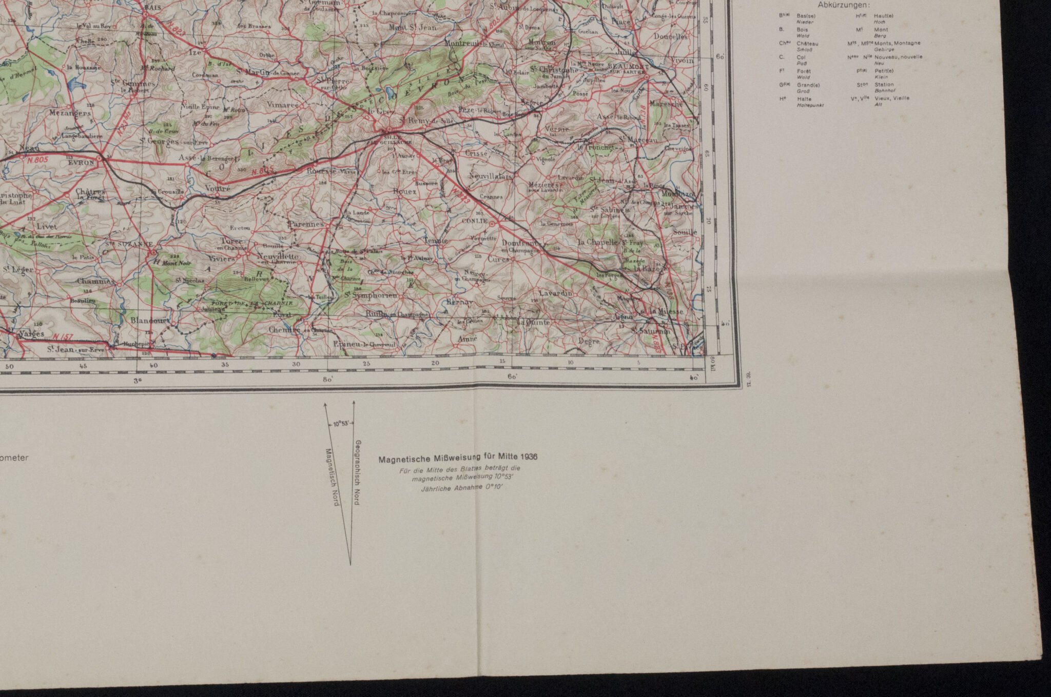 Named (!) Wooden map plotting board Panzer-Brigade 107 KDR. (Battle of Overloon and Market Garden) – RARE — image 56
