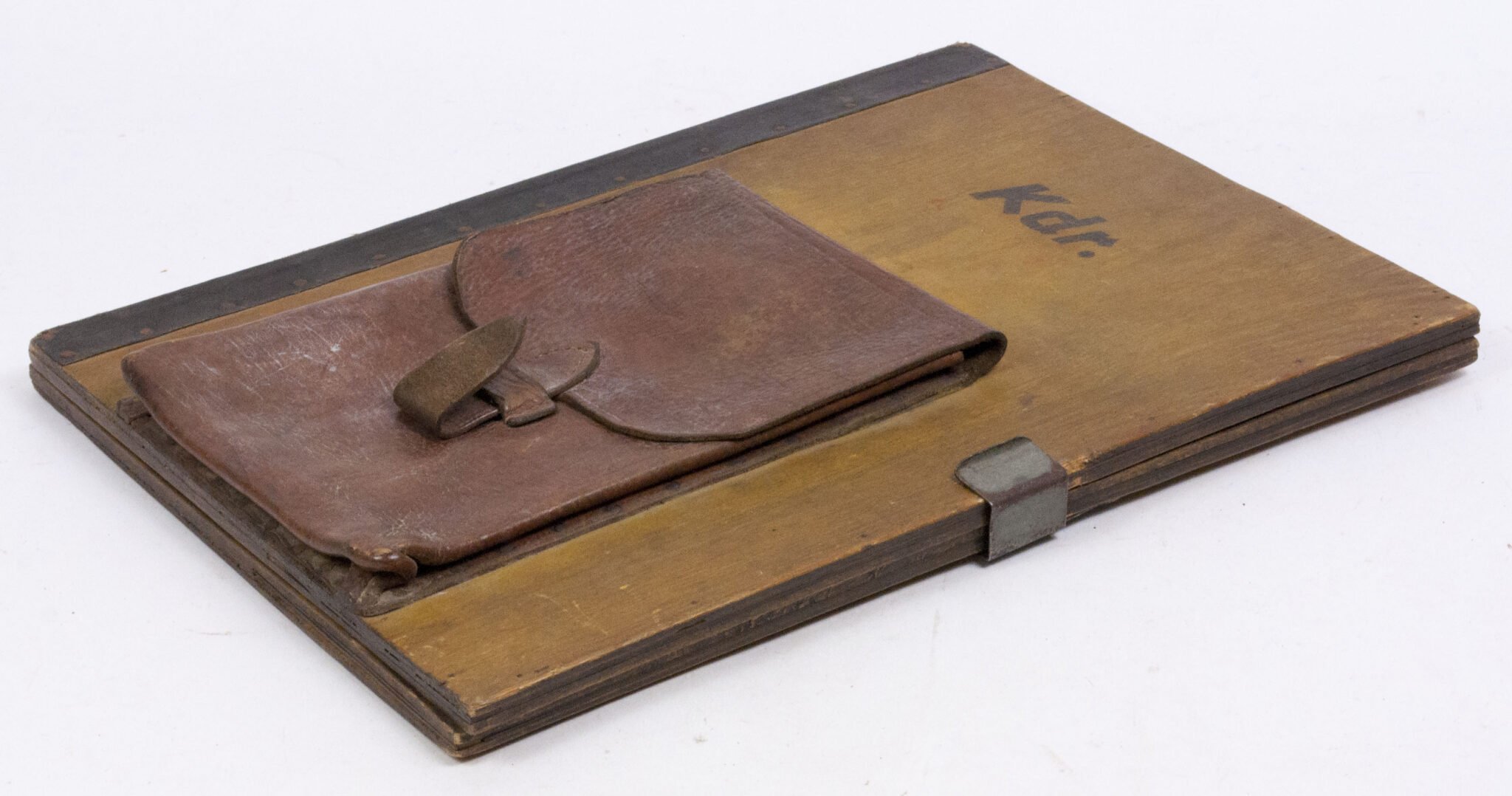 Named (!) Wooden map plotting board Panzer-Brigade 107 KDR. (Battle of Overloon and Market Garden) – RARE — image 8