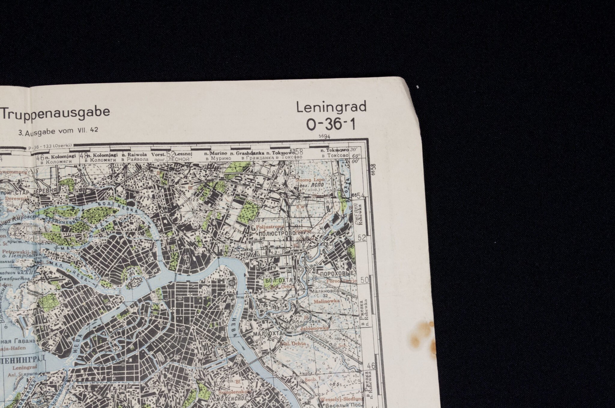 Named (!) Wooden map plotting board Panzer-Brigade 107 KDR. (Battle of Overloon and Market Garden) – RARE — image 81