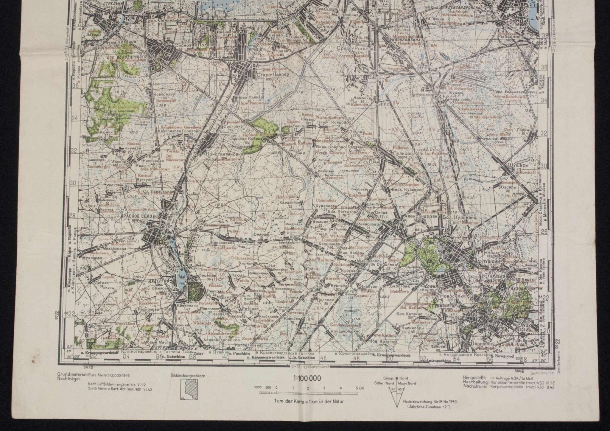 Named (!) Wooden map plotting board Panzer-Brigade 107 KDR. (Battle of Overloon and Market Garden) – RARE — image 83