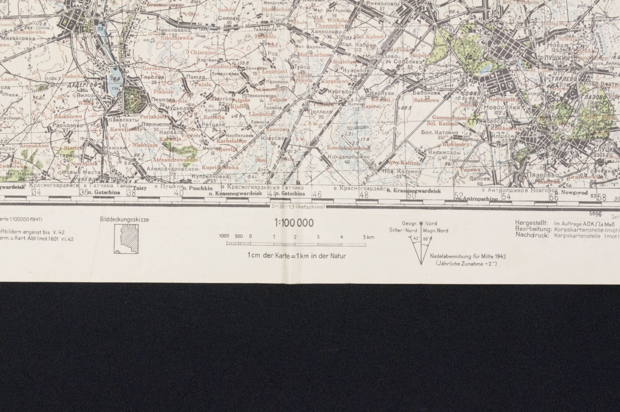 Named (!) Wooden map plotting board Panzer-Brigade 107 KDR. (Battle of Overloon and Market Garden) – RARE — image 85