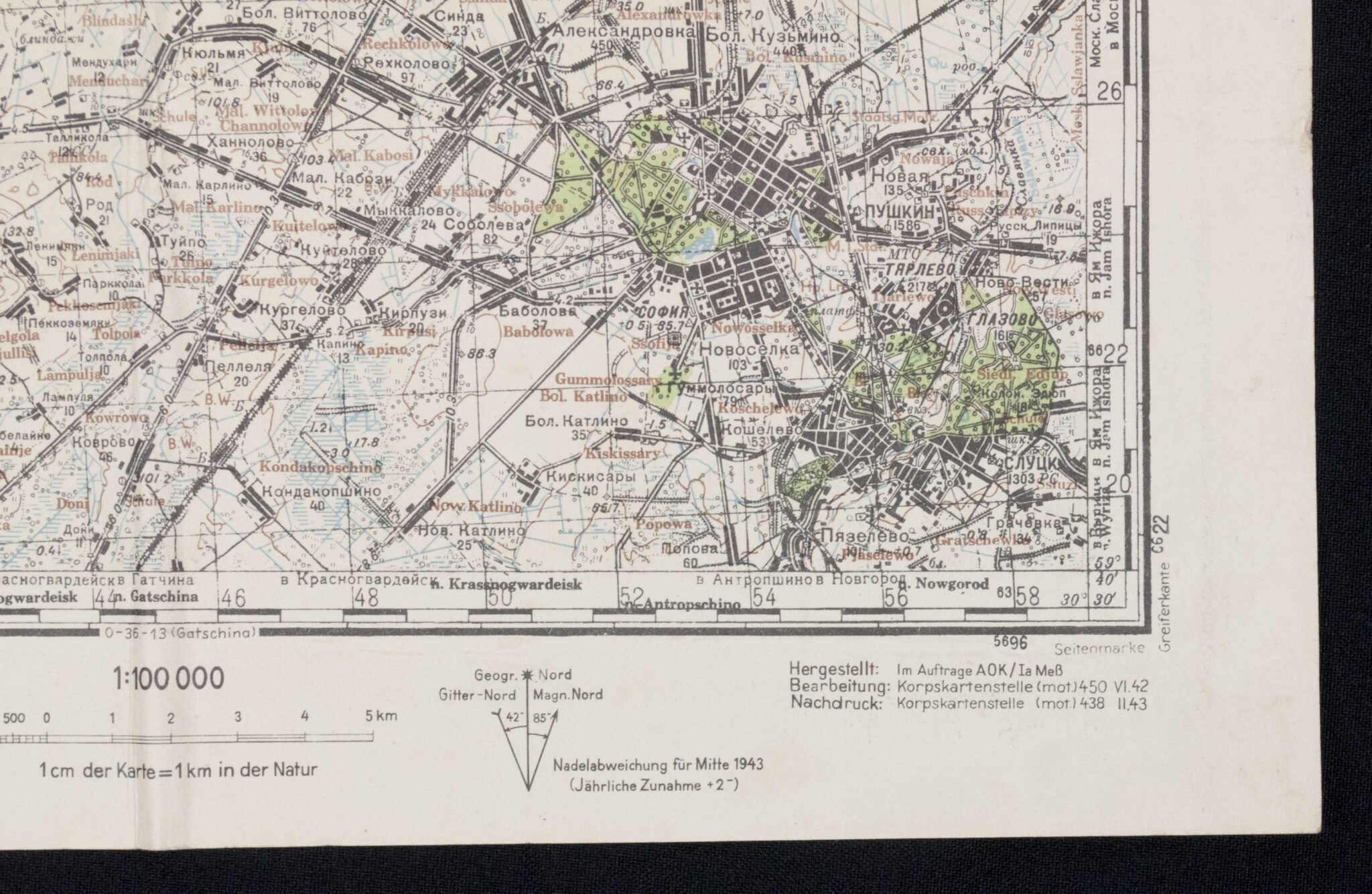 Named (!) Wooden map plotting board Panzer-Brigade 107 KDR. (Battle of Overloon and Market Garden) – RARE — image 86