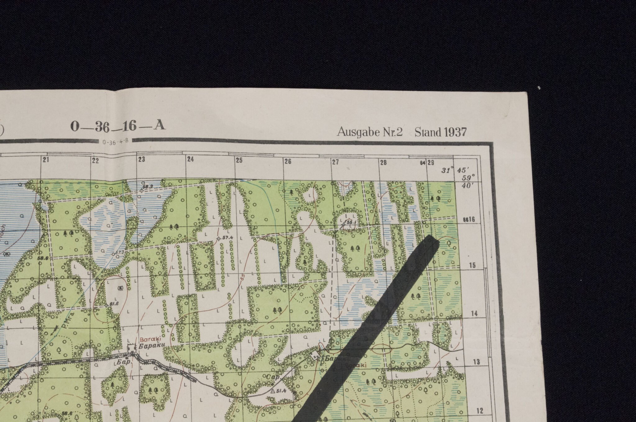 Named (!) Wooden map plotting board Panzer-Brigade 107 KDR. (Battle of Overloon and Market Garden) – RARE — image 89