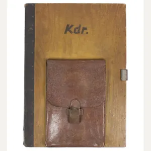 Named (!) Wooden map plotting board Panzer-Brigade 107 KDR. (Battle …