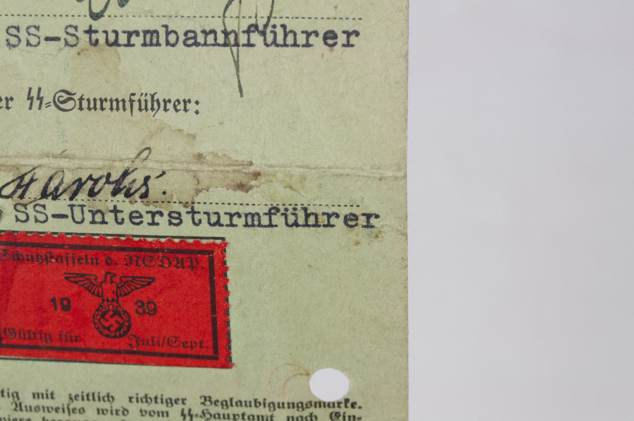 Vorläufiger SS-Ausweis – SS-Na.Stuba Berlin-Adlershof (1938) — image 11