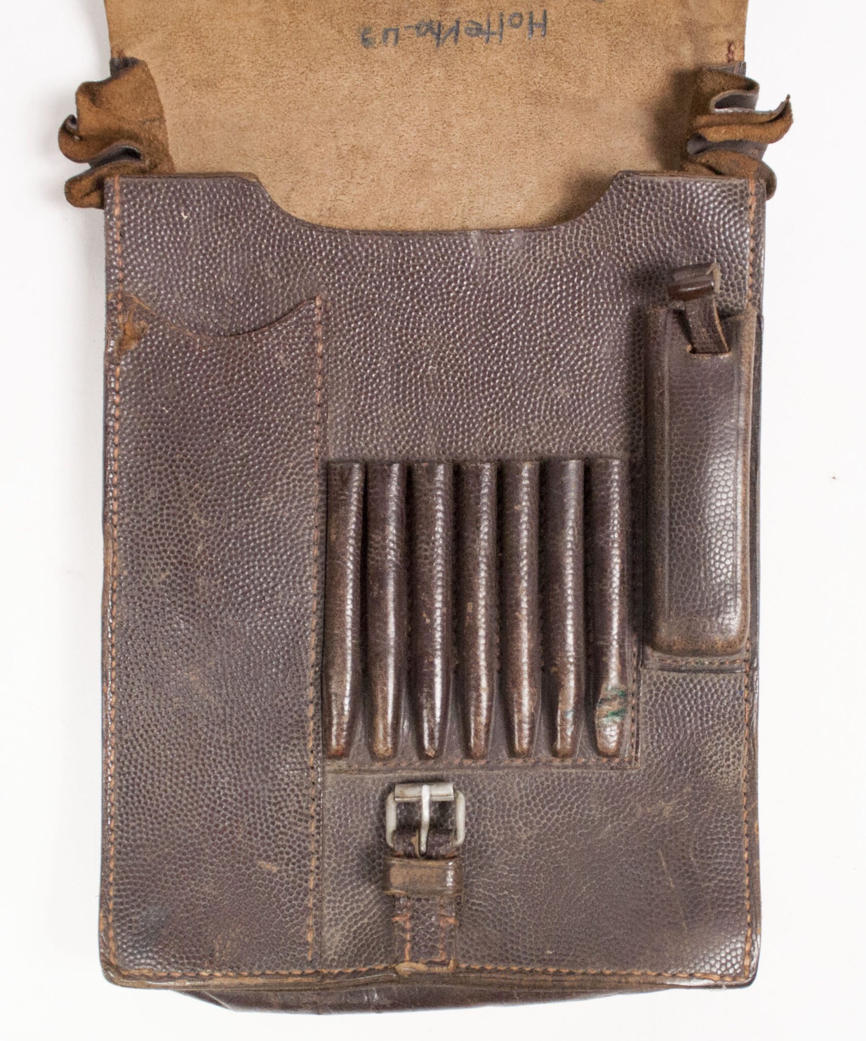 German brown mapcase (marked Regierungsbaurat Oswald, Pz. Gren. Rgt. 7) — image 11