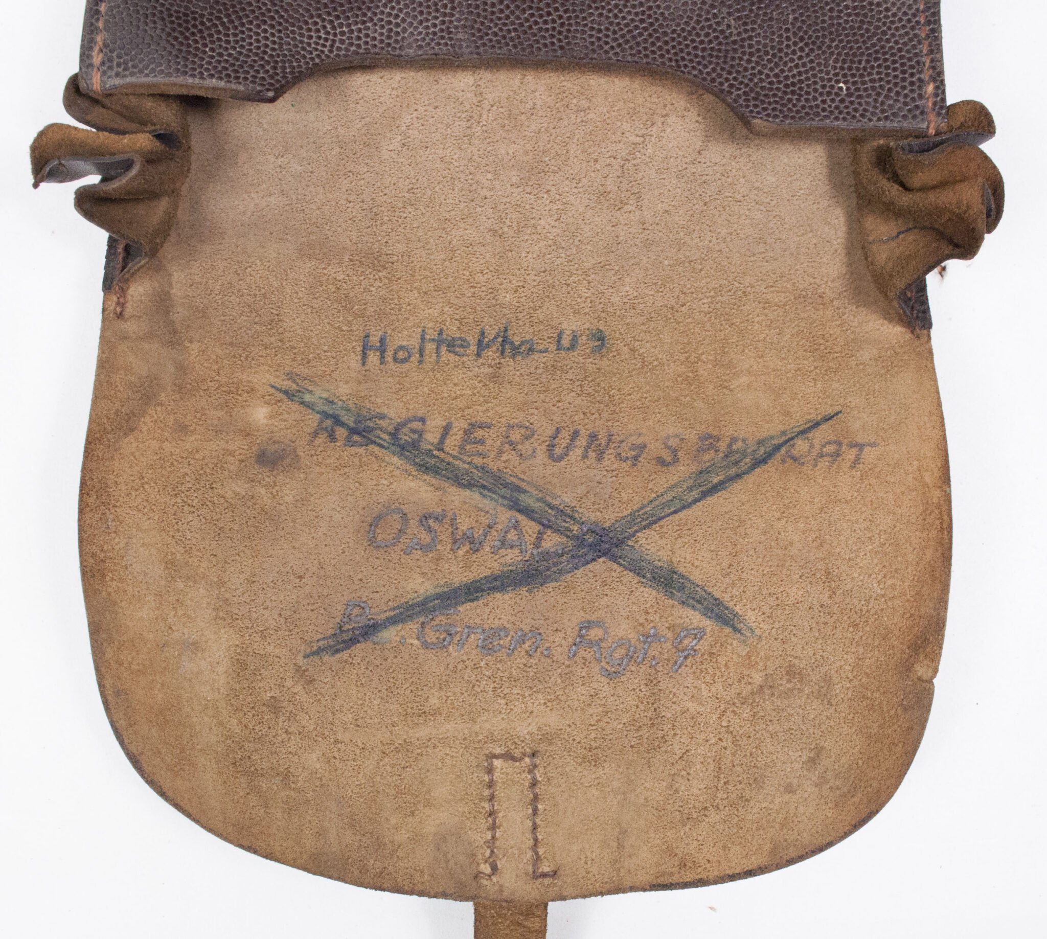 German brown mapcase (marked Regierungsbaurat Oswald, Pz. Gren. Rgt. 7) — image 14