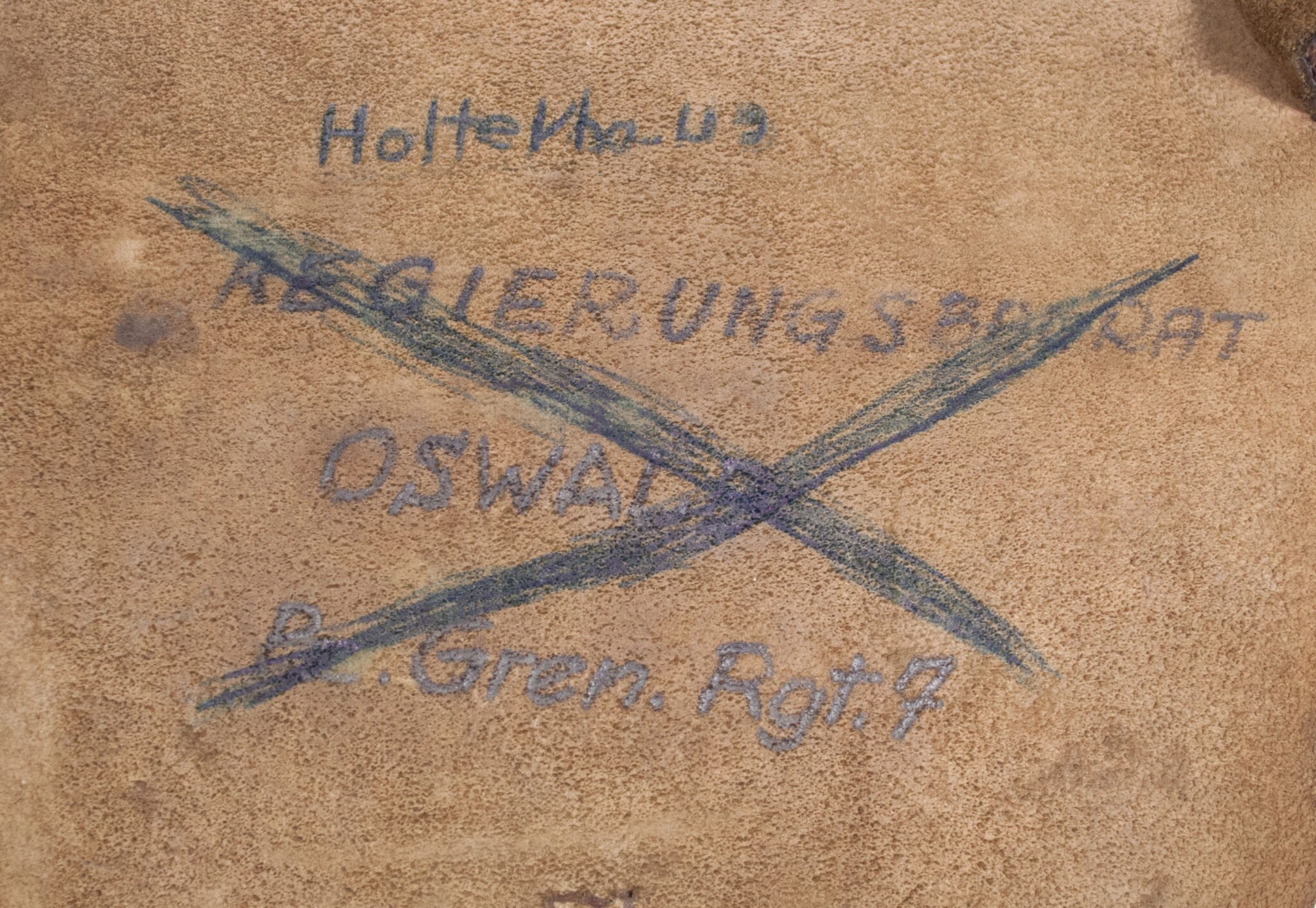 German brown mapcase (marked Regierungsbaurat Oswald, Pz. Gren. Rgt. 7) — image 15
