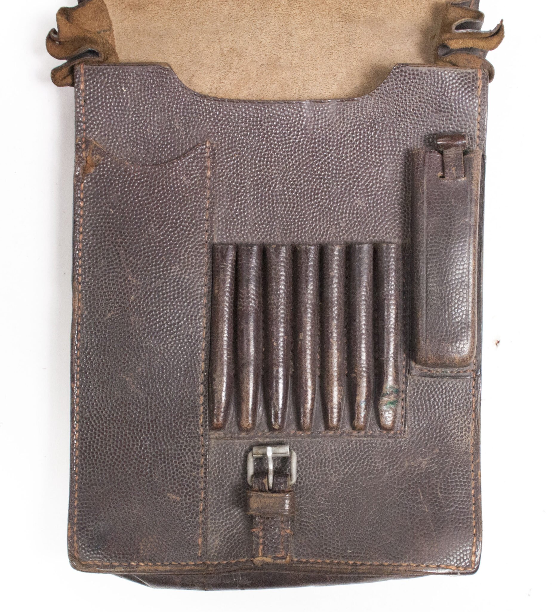 German brown mapcase (marked Regierungsbaurat Oswald, Pz. Gren. Rgt. 7) — image 9