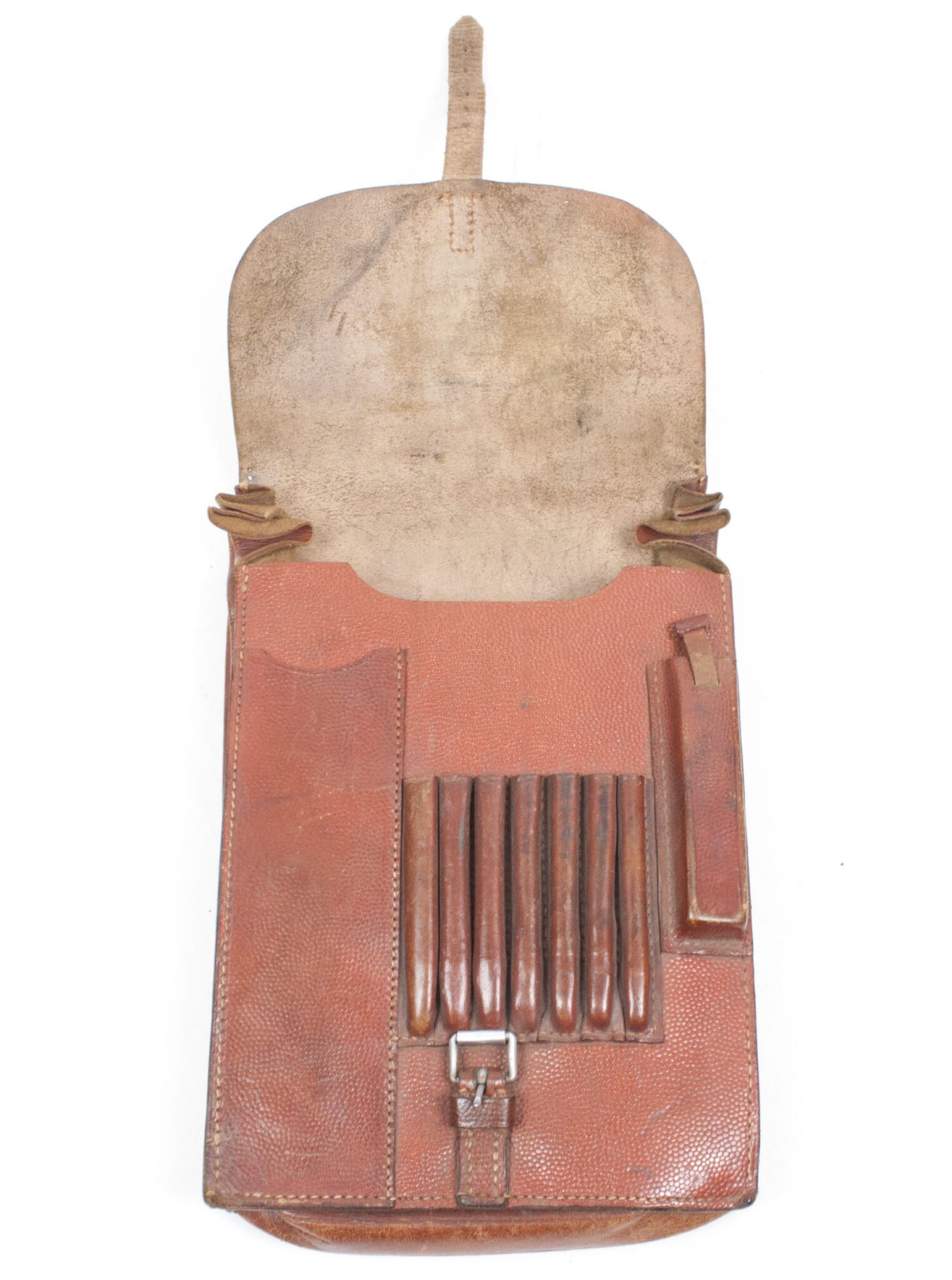 Smooth brown leather mapcase — image 3