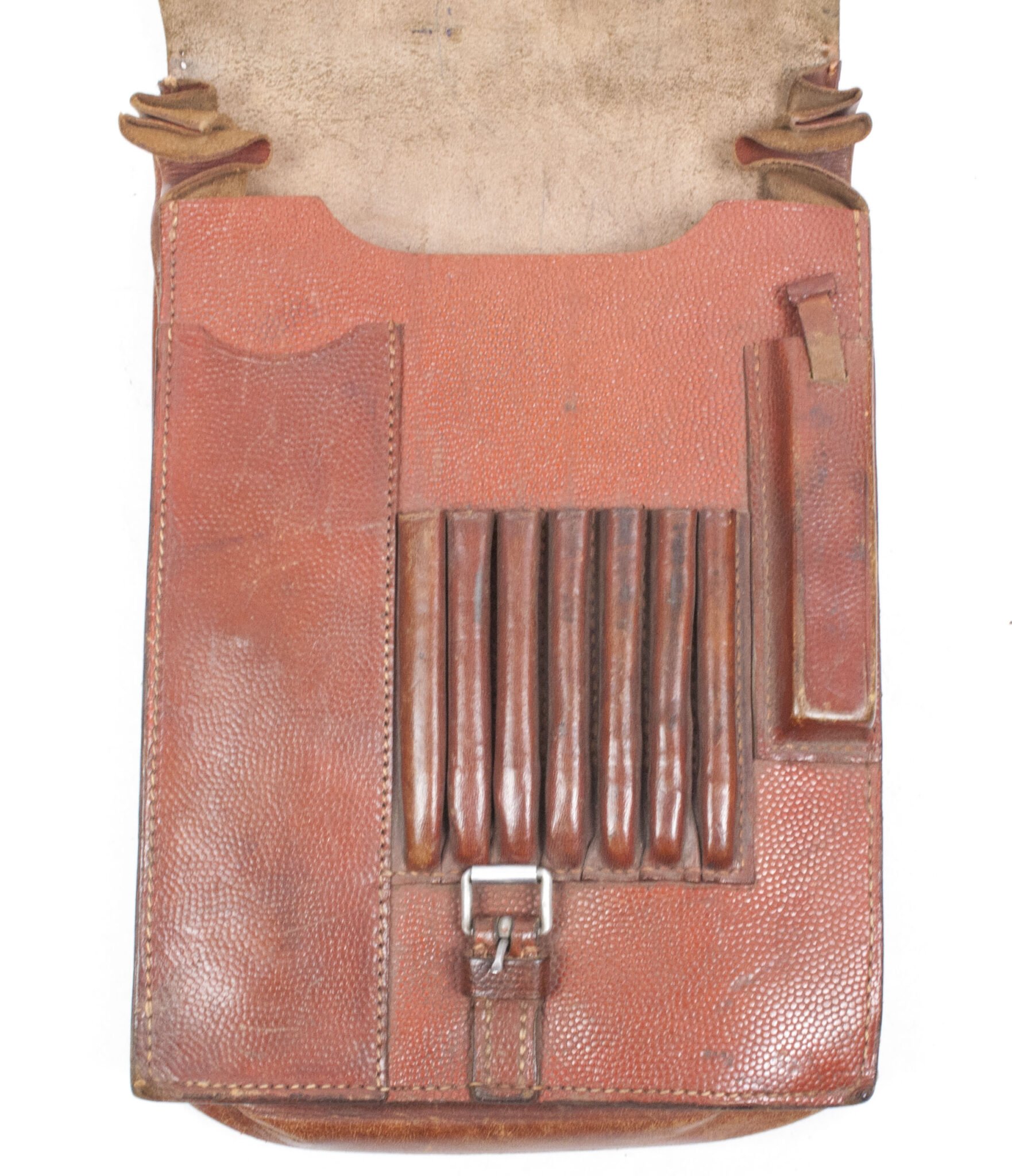 Smooth brown leather mapcase — image 4