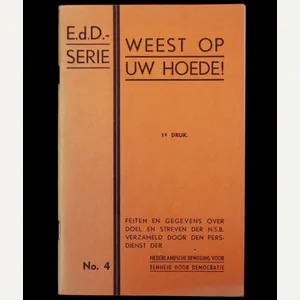 (Brochure) Nederlandsche Beweging voor Eenheid door Democratie – E.d.D.-Serie No.4. …